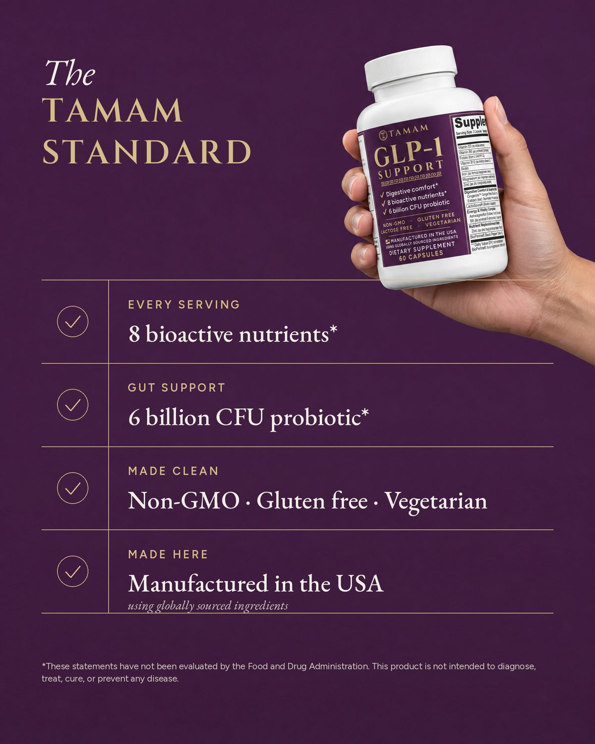 What sets TAMAM GLP-1 Support apart